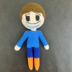 David FNF Crochet Plush 8 inches, Custom FNF, Custom FNF Toy