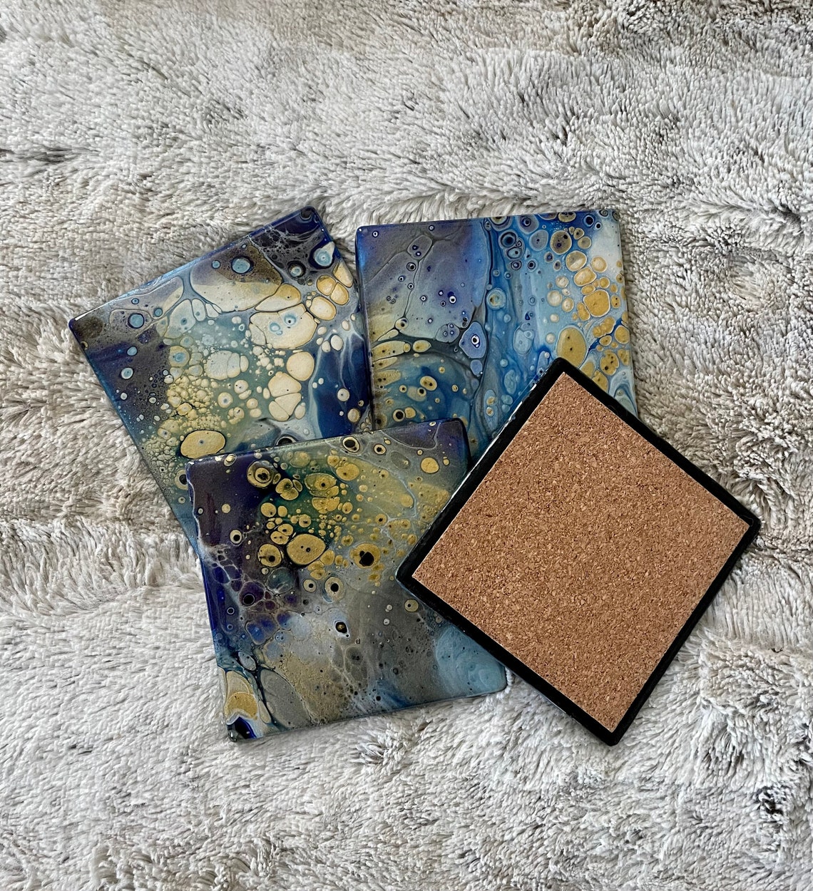 Acrylic Painted Coasters Set of 4 Etsy