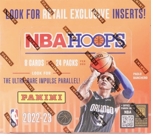  2022-2023 Panini NBA Hoops Basketball Trading Card Blaster Box  (80 Basketball Cards Inside)