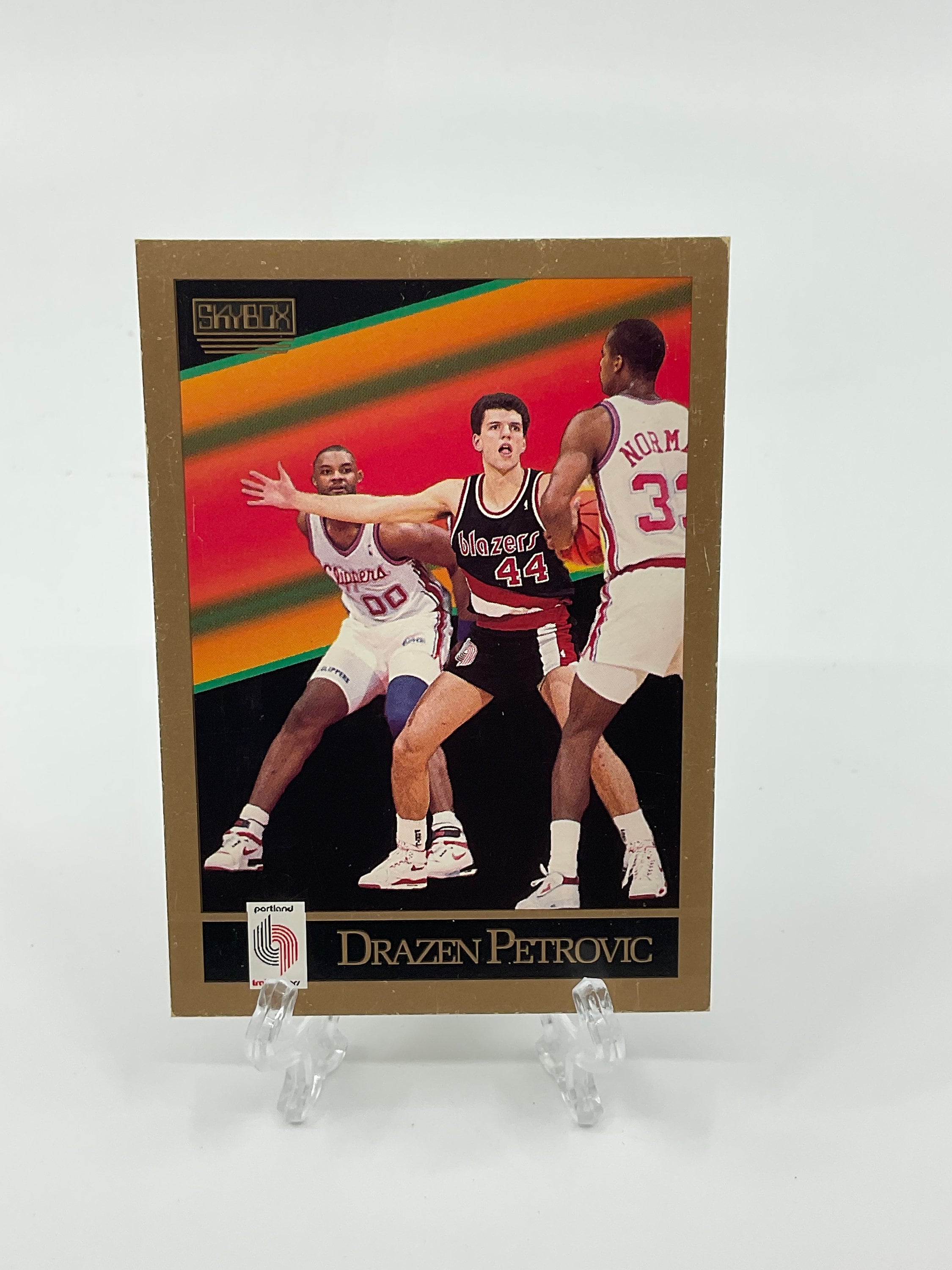 Drazen Petrovic #3 Nets Player And Number Photo T-Shirt - Inspireclion