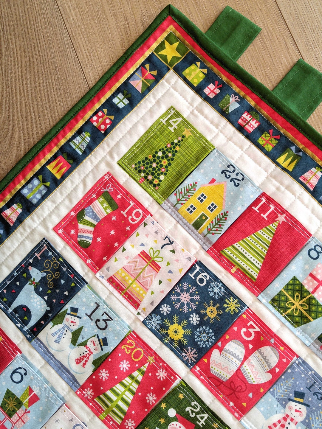 Joy Advent Calendar Fabric Fillable Advent Calendar Etsy