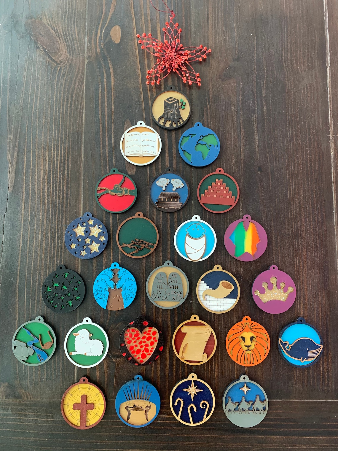 Jesse Tree Ornaments Handmade Ornaments Jesus Storybook Etsy