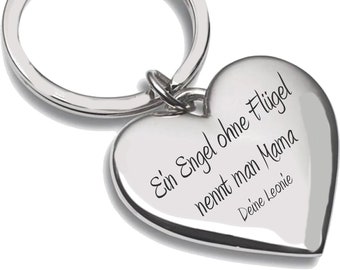 Keychain heart with engraving