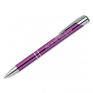 Ballpoint pen with engraving