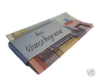 Money clip engraving according to specifications - banknote clip - money clip