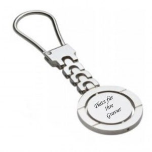 Keychain with engraving as desired