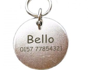 cheap dog tag inscribed with engraving