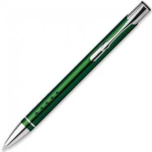 Green pressure ballpoint pen with your desired engraving