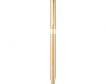 Engraved golden ballpoint pen