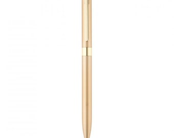 Engraved golden ballpoint pen