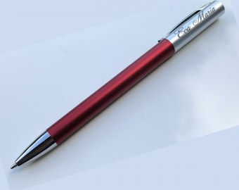 Kugelschreiber rot mit Beschriftung | Gravur