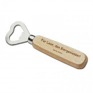 Bottle opener with ENGRAVING - OPENER with DESIRED ENGRAVING