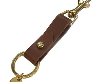 Label leather keychains with names