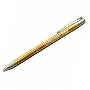 Label balpen goud met uw gewenste gravure