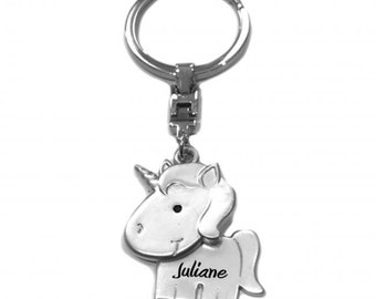 Customize the keychain unicorn with text