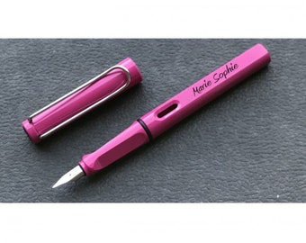 LAMY fountain pen pink with engraving