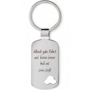 Personalize keychain car with engraving