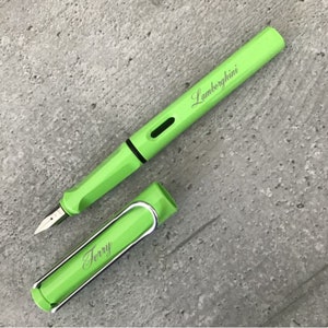 LAMY vulstof groen met gravering
