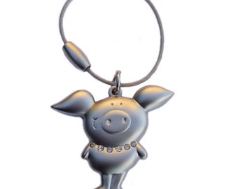 Keychain “Piggy” including engraving as desired