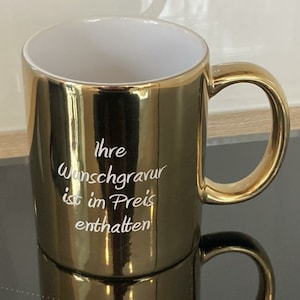 Order mug gold with engraving