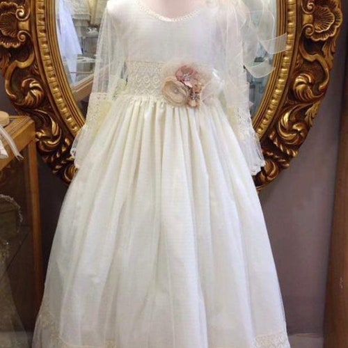 LUXURY First Communion Dress for Girl. Spanish European Style. - Etsy