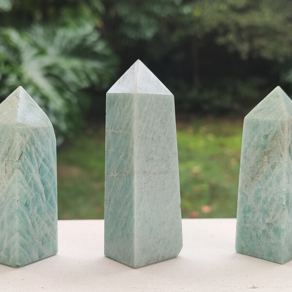 Amazonite Towers | 9-10 cms tall | 145-155gms | Crystal Tower | Mint Green Crystal