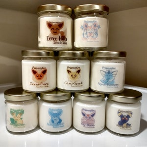 All Eeveelutions Handmade Soy Wax Candles
