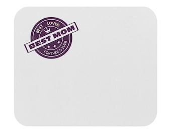 Best Mom Stamp Mouse Pad | Mother's Day, Mom Desk Accessory
