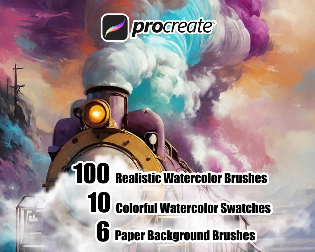 Realistic Watercolor Brush Set for Procreate (digital Download) - Etsy