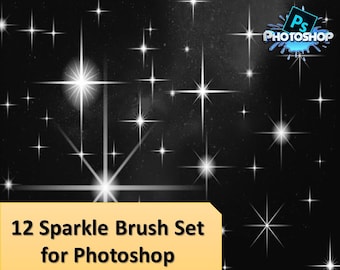Sparkle Star Brush Set for Photoshop & GIMP (PDF)