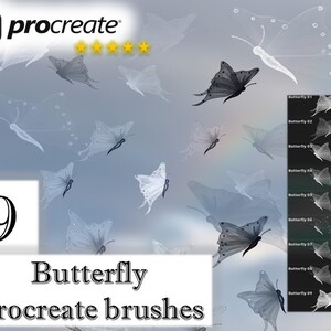 Exclusives Butterflies brushes for procreate,  Brushes for Procreate, Procreate brush DOWNLOAD