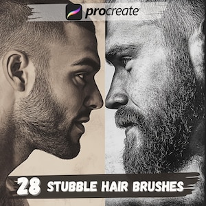 28 Pennelli per barba. Pennello da barba. Pennelli per capelli Procreate. Pennelli per Procreate. Set di pennelli per barba. Pennelli per barba Procreate. SCARICA