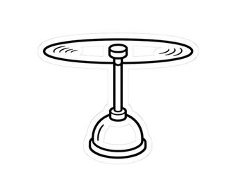 Take-Copter Propeller Sticker, Anime Gadget Vinyl Sticker | Minimalist Doraemon Toy Decal