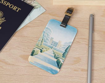 The Unspoken Garden Luggage Tag, Calm, Peaceful, Meditation, Muted Color, Travel Accessories, Bag Tag, Suitcase Identifier, Gift for Nature