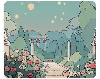 The Unspoken Garden Mouse Pad, Eco-Friendly Desk Accessory, Office Gift, Nature Lover's Decor, Relaxing Workspace, Unwind, Zen, Meditation