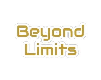 Heritage Number Beyond Limits Kiss-Cut Vinyl Sticker, Forever Seven and Eight, The Legacy Golden, Soccer Jersey Minimalist Sports Decal
