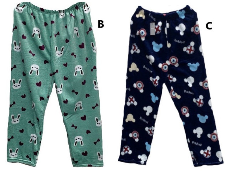 fuzzy plush pajama pants