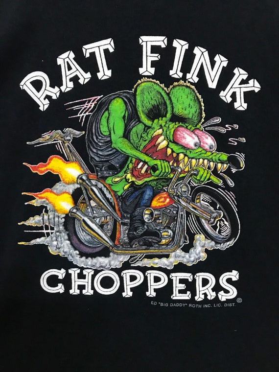 RAT FINK CHOPPERS motorcycle shirt hotrod black sh