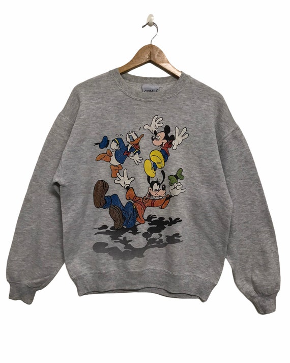 Vintage Disney Sweatshirt Grey Genus 