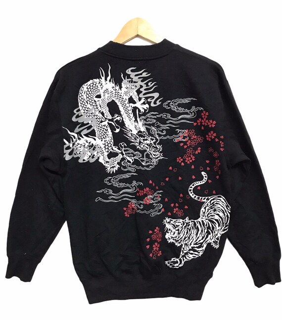 Japanese Brand Dragon vs Tiger Big Print