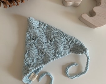 Gorro de bebé / Gorro de algodón para bebé / Gorro de duendecillo de punto / Gorro de duendecillo de punto / Gorro de duendecillo para bebé niño / Gorro de duendecillo de punto de algodón orgánico