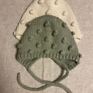 Baby toddler popcorn bonnet