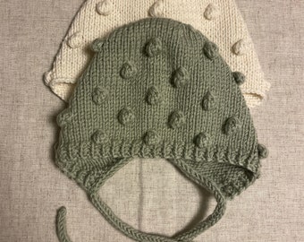 Baby toddler popcorn bonnet