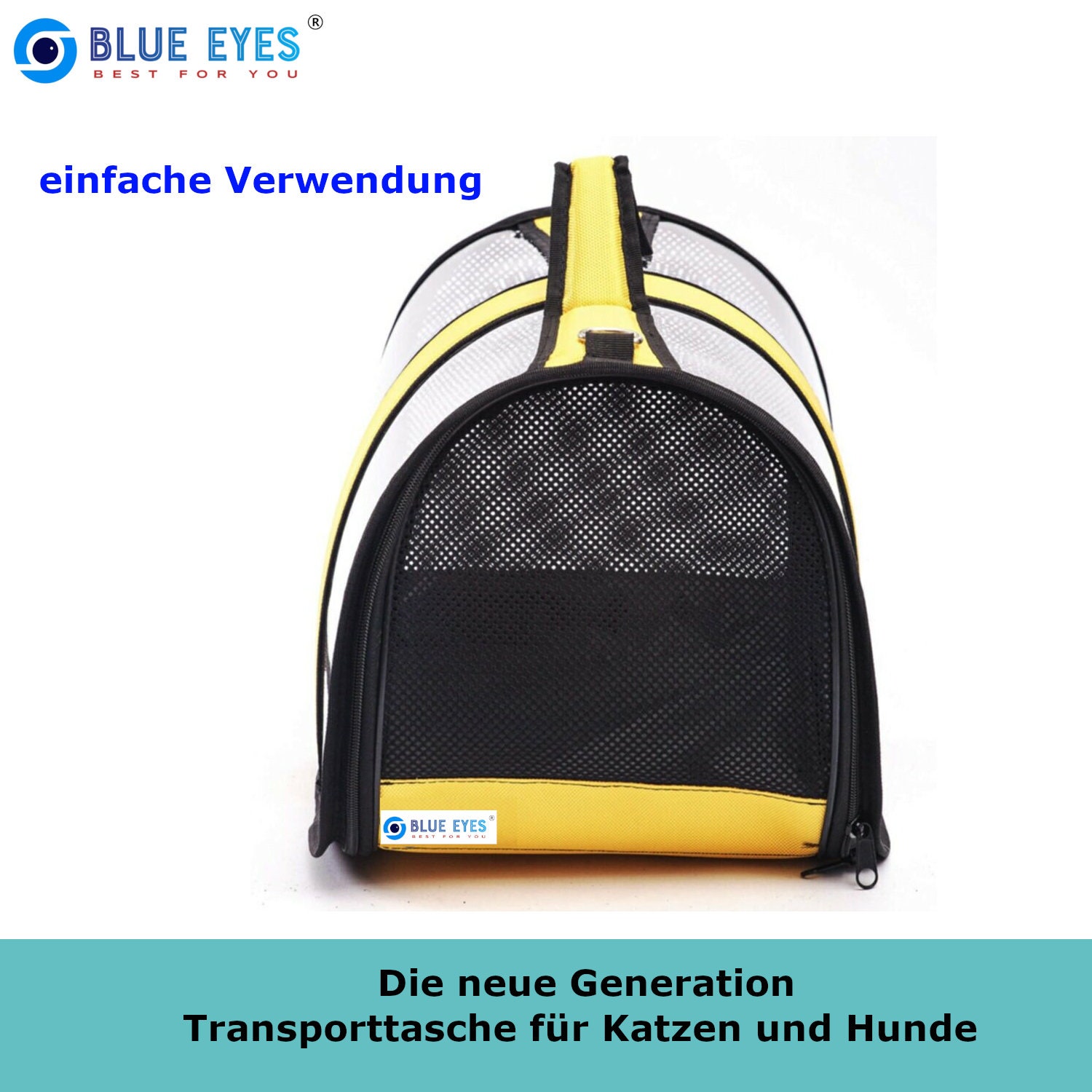 Transparente Haustier-Tragetasche Aus EVA – Größe S (bis 2,5 Kg) & L (bis 7,5 Kg), Atmungsaktiv