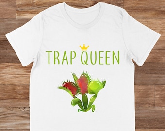 Venus fly trap clipart, carnivorous plant clipart, women's venus flytrap clipart
