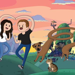 Adventure Time Poster, Personalized Adventure Time portrait gift, Family Portrait, Cartoon portrait, Couples Portrait, AT Art, gift for him image 7