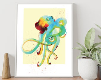 Octopus - Se(a)ries - Print - Illustratie - Cadeau idee - Home decor - Poster