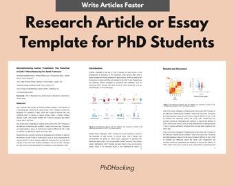 May include: A research article or essay template for PhD students, focusing on the potential of CAR-T manufacturing for solid tumors. The article includes an abstract, introduction, results and discussion sections, and a figure illustrating a comprehensive design of CAR-T therapy with alterations and enhancements introduced in the manufacturing process.