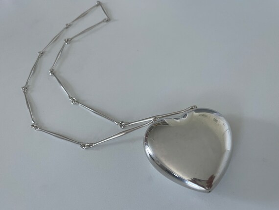Georg jensen deals silver heart necklace