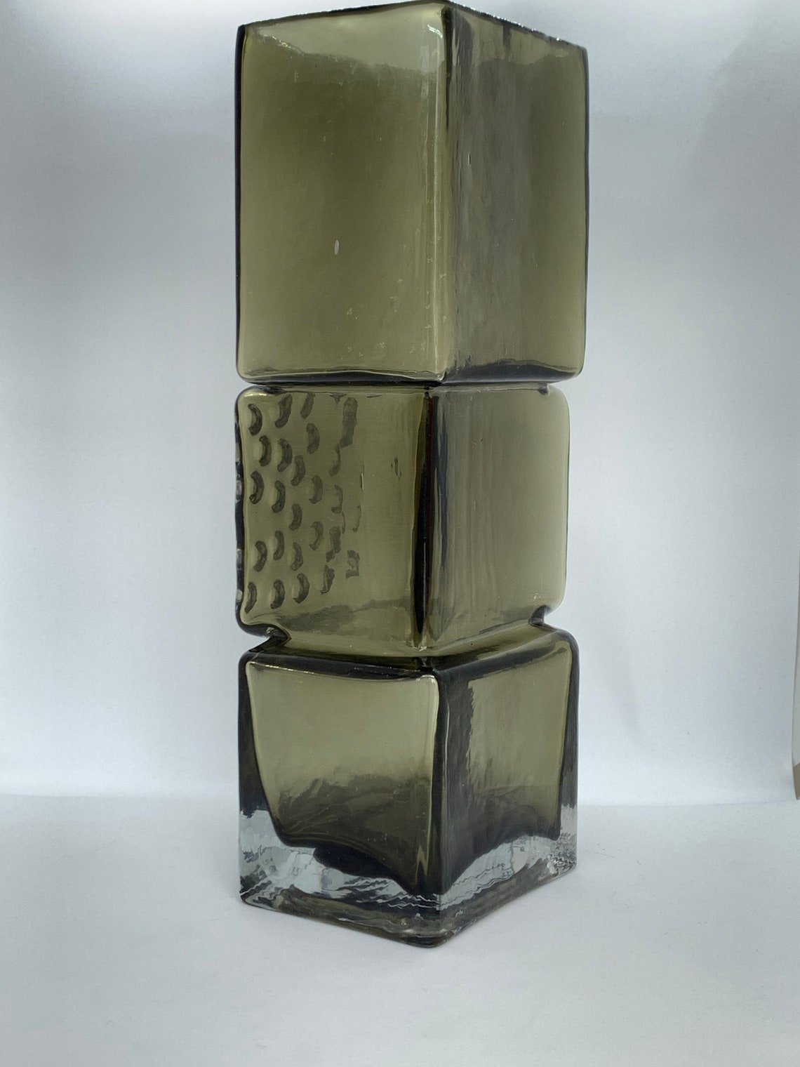 Drunken Bricklayer vase 13 large size in pewter grey Etsy